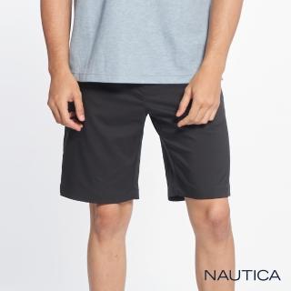 【NAUTICA】男裝 涼夏舒適休閒短褲(黑色)