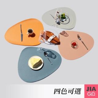 【JIAGO】北歐風仿皮革隔熱餐墊