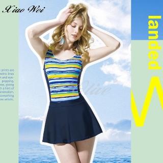 【梅林品牌】流行大女連身裙泳裝(NO.M04508)