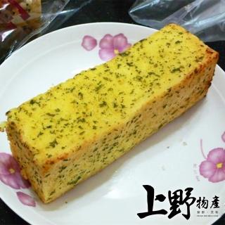 【上野物產】濃郁香蒜奶油厚切麵包磚 x3包(400g±10%/5個/包)