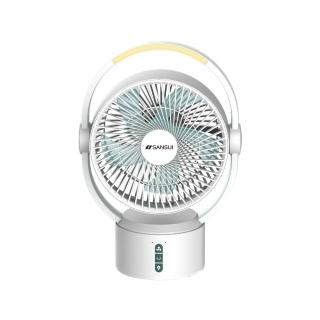 【SANSUI 山水】9吋美型移動智慧驅蚊循環充電式風扇SDF-0915 靜音 省電 DC扇 循環扇 電風扇 露營 送禮