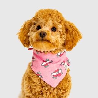 【CANADA POOCH】輕量印花領巾-好朋友(寵物配件-CANADA POOCH-Bandana  B Friend)