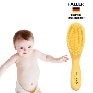 【FALLER 芙樂】德國製 白豚鬃 寶寶 嬰兒用髮梳 天然豚鬃(清理按摩寶寶頭皮)