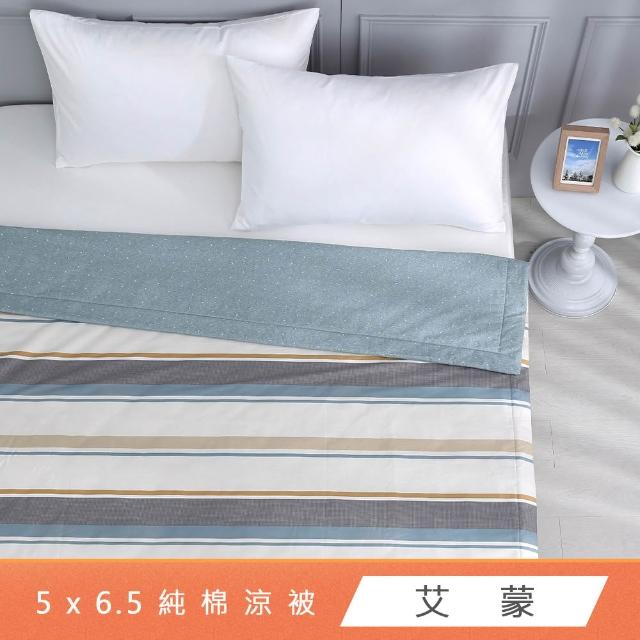 【HongYew 鴻宇】100%精梳棉 涼被 四季被-多款任選(150x195公分 單人 涼感)