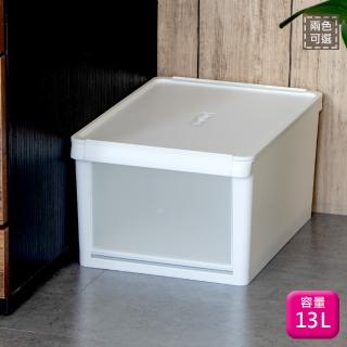 【SHUTER 樹德】樹德全開式整理盒13L-1入鞋櫃鞋盒B13