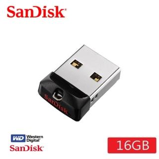 【SanDisk 晟碟】(高CP值) 16G Cruzer Fit USB 隨身碟(原廠5年保固  輕巧隨身碟)