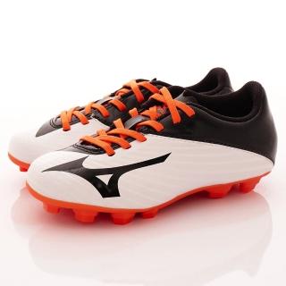 【MIZUNO 美津濃】專業草地足球童鞋款-0(PIGB166454黑白 -21.5cm)