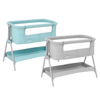 【KIDMORY】多功能可調式床邊床-2色可選(附床墊、收納袋 可攜式 嬰兒床 嬰兒床邊床 遊戲床KM-526)
