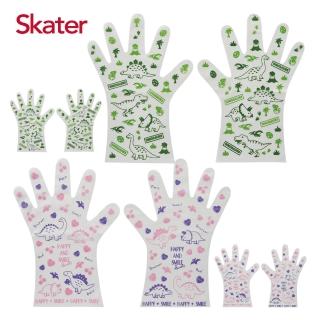 【Skater】兒童拋棄式手套-厚款止滑 10雙/包*4(M號)