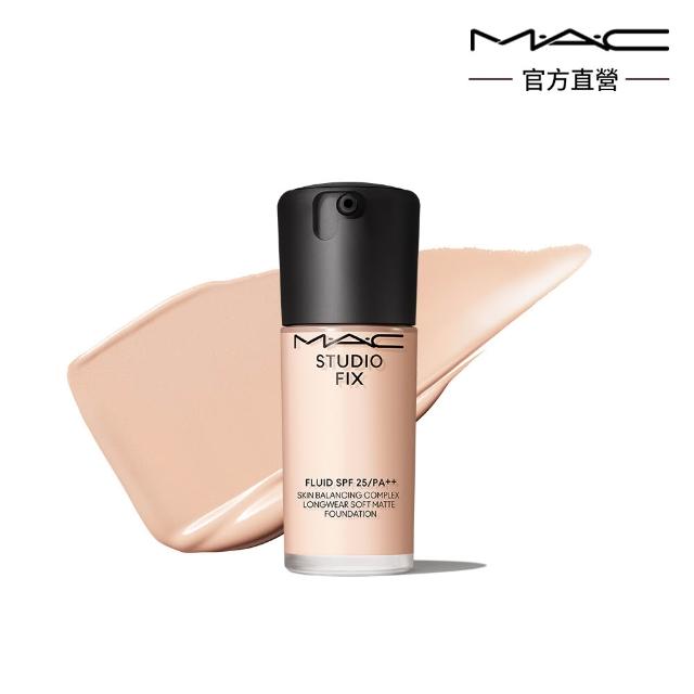 【M.A.C】自帶濾鏡底妝組(超持妝輕透濾鏡蜜粉+超持妝濾鏡粉底液 SPF25/PA++ 30ml #詐片粉底/防曬)