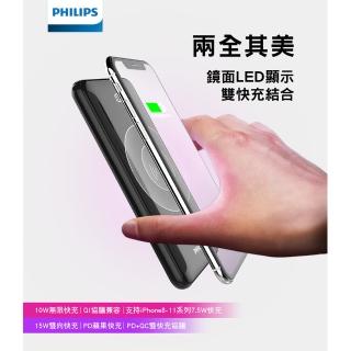 【Philips 飛利浦】無線充電 10000mAh行動電源(DLP9513)