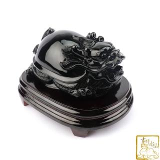 【吉祥水晶】彩虹黑曜石龍龜 1.59kg(化煞守財)