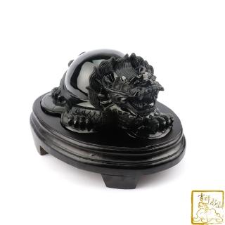 【吉祥水晶】彩虹黑曜石龍龜 1.47kg(招財化煞)