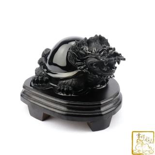 【吉祥水晶】彩虹黑曜石龍龜 1.74kg(安家鎮宅)