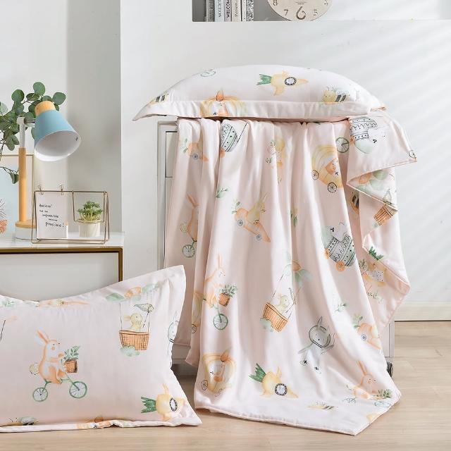 【FOCA】買一送一 石墨烯x天絲涼被150X180cm(加贈同款枕套2入/吸濕排汗/鋪棉涼被)