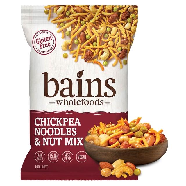 【BAINS WHOLEFOOD】鷹嘴豆零食脆片100g 任選5入(非油炸、無麩質、高纖高蛋白 )