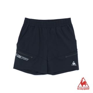 【LE COQ SPORTIF 公雞】針織短褲 女-黑-LWN8362299