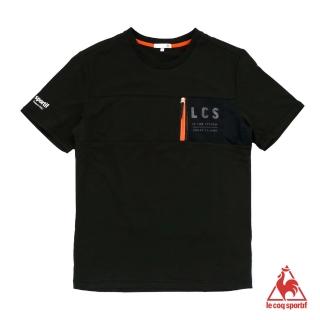 【LE COQ SPORTIF 公雞】短袖T恤 男-黑-LWN2120399