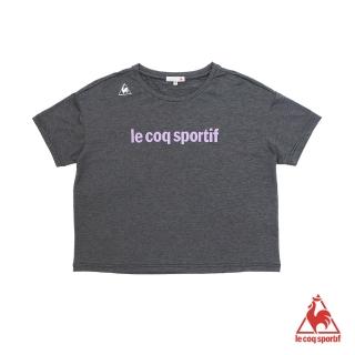 【LE COQ SPORTIF 公雞】短袖T恤 女-黑-LON2280399