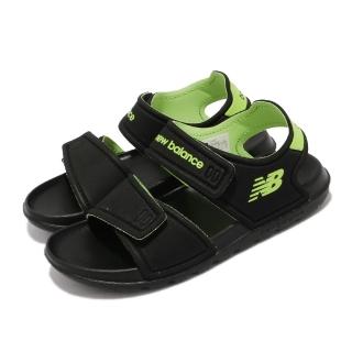 【NEW BALANCE】涼鞋 IOSPSDKL 魔鬼氈 童鞋 紐巴倫 兩片魔鬼氈 可調 小童 夏日 黑 黃(IOSPSDKL-M)