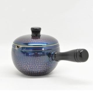 【TACHIKICHI 橘吉】日本新光堂鎚目急須銅器-橫手赤銅350ml(台灣獨家販售 品質有保障)