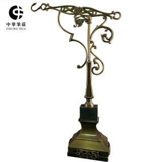 【中華筆莊】藝術銅製筆架A款 高65cm 典雅獨特(獨創設計收藏藝品)