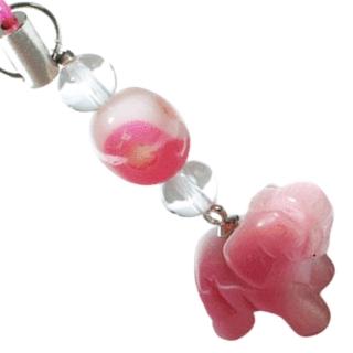 【十方佛教文物】象寶{粉貓眼石}吊飾