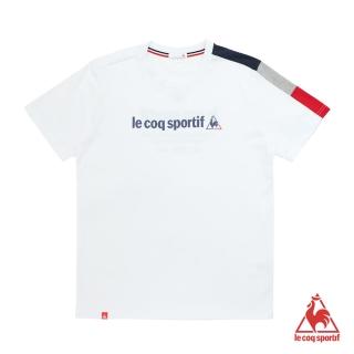 【LE COQ SPORTIF 公雞】短袖T恤 中性-白-LON2380290