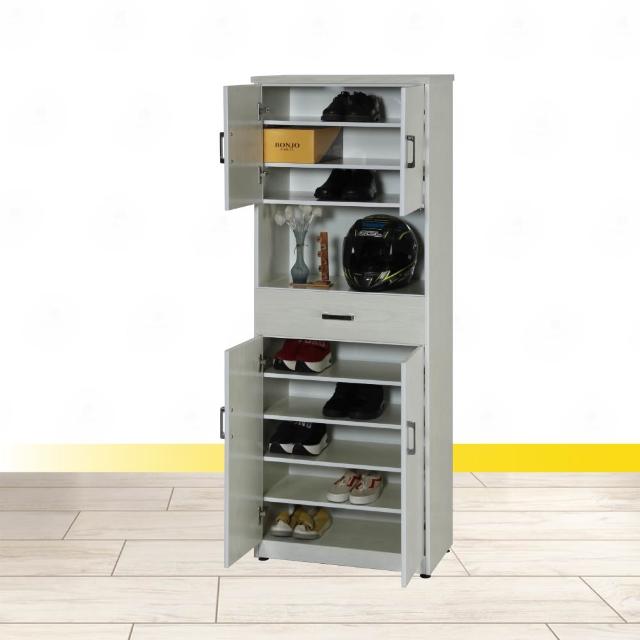 【·Fly· 飛迅家俱】2.1尺1抽4門塑鋼高鞋櫃(門片油壓緩衝)