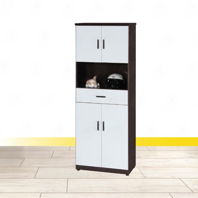 【·Fly· 飛迅家俱】2.1尺1抽4門塑鋼高鞋櫃(門片油壓緩衝)