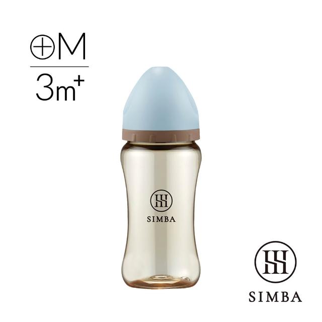 【Simba 小獅王辛巴】蘊蜜鉑金PPSU寬口防脹氣奶瓶270ml(全齡適用/主導式餵奶專用)