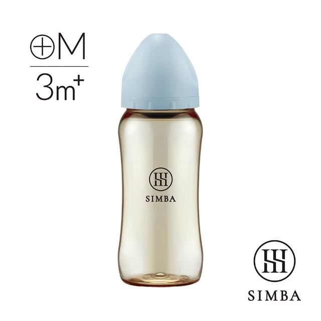 【Simba 小獅王辛巴】蘊蜜鉑金PPSU寬口防脹氣奶瓶360ml(全齡適用/主導式餵奶專用)