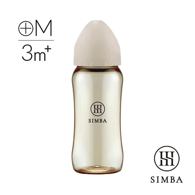 【Simba 小獅王辛巴】蘊蜜鉑金PPSU寬口防脹氣奶瓶360ml(全齡適用/主導式餵奶專用)