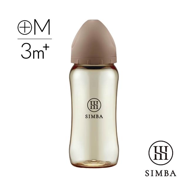 【Simba 小獅王辛巴】蘊蜜鉑金PPSU寬口防脹氣奶瓶360ml(全齡適用/主導式餵奶專用)