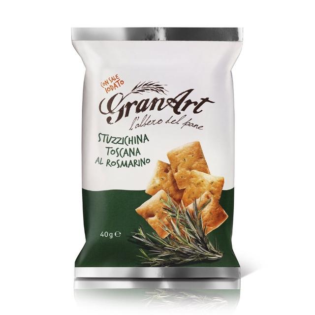 【GranArt】橄欖油脆餅160g-40g*4小包 口味任選(迷迭香/辣味/大蒜辣椒/蕃茄培根)
