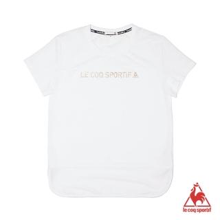 【LE COQ SPORTIF 公雞】短袖T恤 女-白-LOM2210290