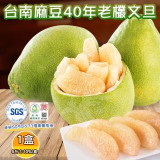 【禾鴻-中秋禮盒】正宗麻豆40年老欉文旦禮盒5斤4-6顆x1箱(正宗麻豆老欉文旦送禮自用兩相宜)