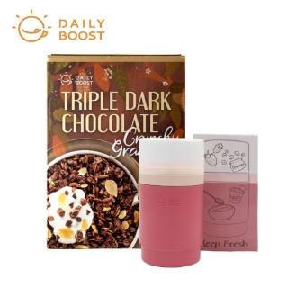 【Daily Boost日卜力】濃情巧克力烤燕麥200gx1盒+保冷杯透蓋粉身