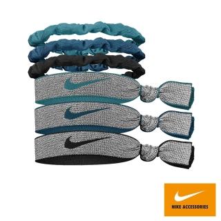 【NIKE 耐吉】混搭式髮圈 6入 運動髮圈 髮帶 多色 N1000118338OS