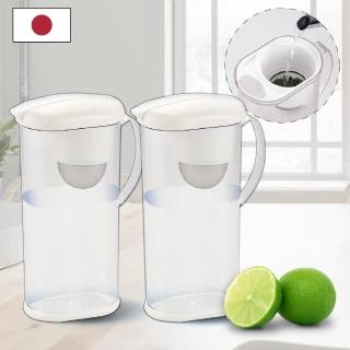 【石丸合成樹脂】日本製耐熱冷水壺/泡茶壺 2.0L 2入組(附不鏽鋼濾網)