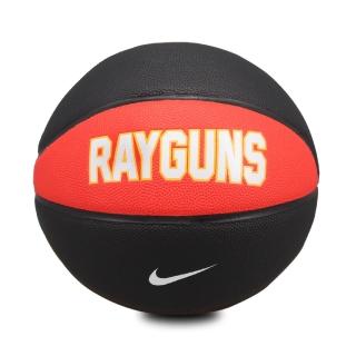 【NIKE 耐吉】籃球 Rayguns 8P Basketball 7號球 室內外 橡膠材質 耐磨 水泥地 黑橘黃(N100284205-707)