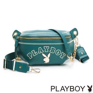 【PLAYBOY】腰包可單肩 The One系列(綠色)