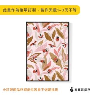 【菠蘿選畫所】瓢蟲嬉遊記-50x70cm(客廳掛畫/臥房掛畫/複製畫/居家佈置/自然裝飾)