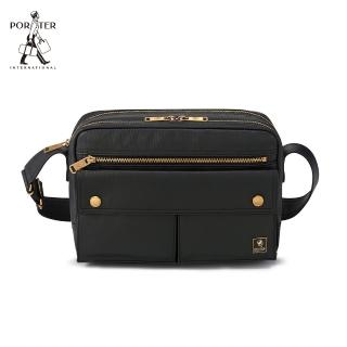 【PORTER INTERNATIONAL】MORI雙層斜背包(黑)