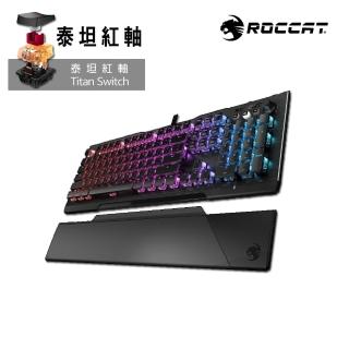 【ROCCAT】VULCAN 121 AIMO機械電競鍵盤-泰坦紅軸英文-黑