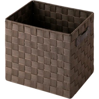 【NITORI 宜得利家居】收納籃 TICS2 直式半格型 DBR(收納籃 收納盒 整理盒)