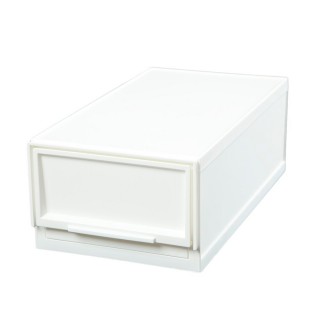 【NITORI 宜得利家居】寬19cm 多功能抽屜收納盒 白色S 半格型(收納籃 收納盒 整理盒)