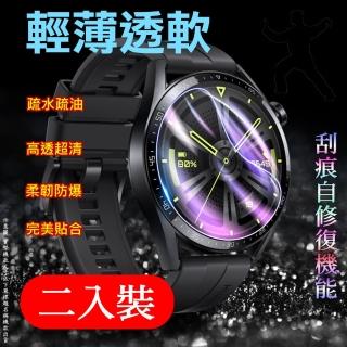 Samsung Galaxy Watch 4 軟性塑鋼防爆錶面保護貼(二入裝)