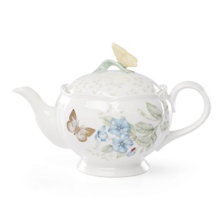 【LENOX】蝶彩繽紛20週年限定_金彩蝶彩繽紛茶壺