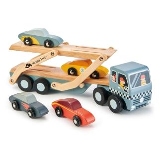 【Tender Leaf Toys】超跑雙層運輸車(運輸系列)